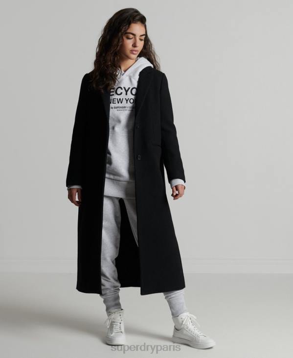 Superdry femmes sweat à capuche city recyclé D64Z5835 vêtements gris clair