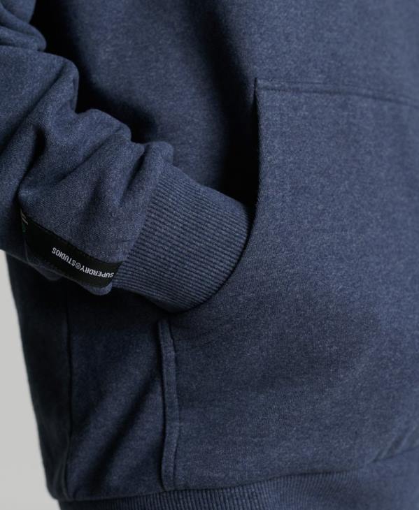 Superdry femmes sweat à capuche city recyclé D64Z5906 vêtements bleu