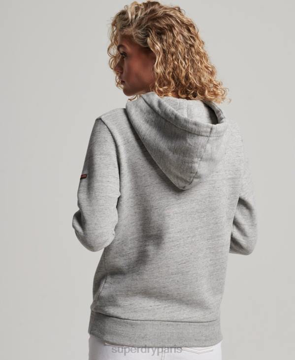 Superdry femmes sweat à capuche classique cooper D64Z2224 vêtements gris