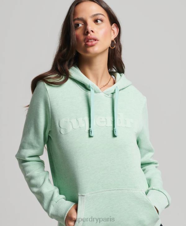 Superdry femmes sweat à capuche classique cooper D64Z3273 vêtements vert