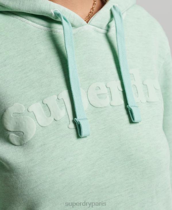 Superdry femmes sweat à capuche classique cooper D64Z3273 vêtements vert