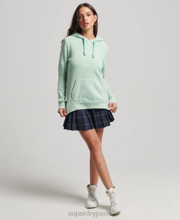 Superdry femmes sweat à capuche classique cooper D64Z3273 vêtements vert