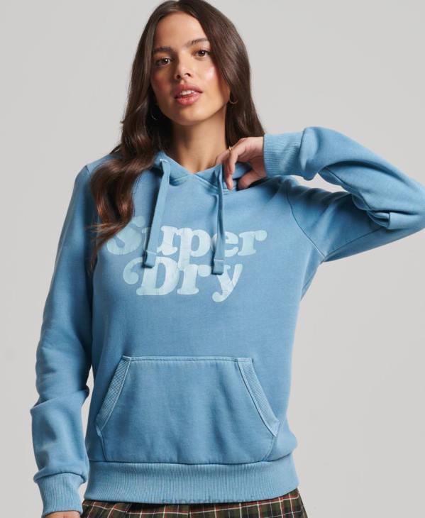 Superdry femmes sweat à capuche classique cooper D64Z3365 vêtements gris
