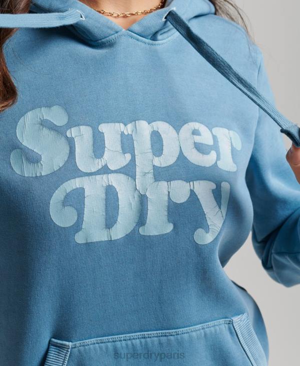 Superdry femmes sweat à capuche classique cooper D64Z3365 vêtements gris