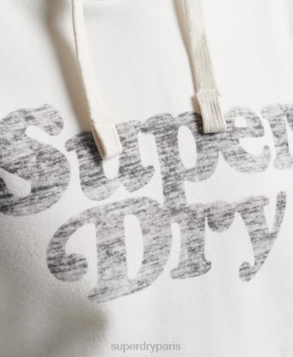 Superdry femmes sweat à capuche classique cooper D64Z3414 vêtements crème
