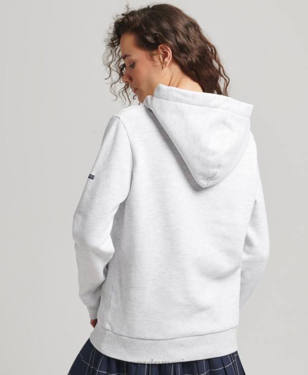 Superdry femmes sweat à capuche classique cooper D64Z5765 vêtements gris clair