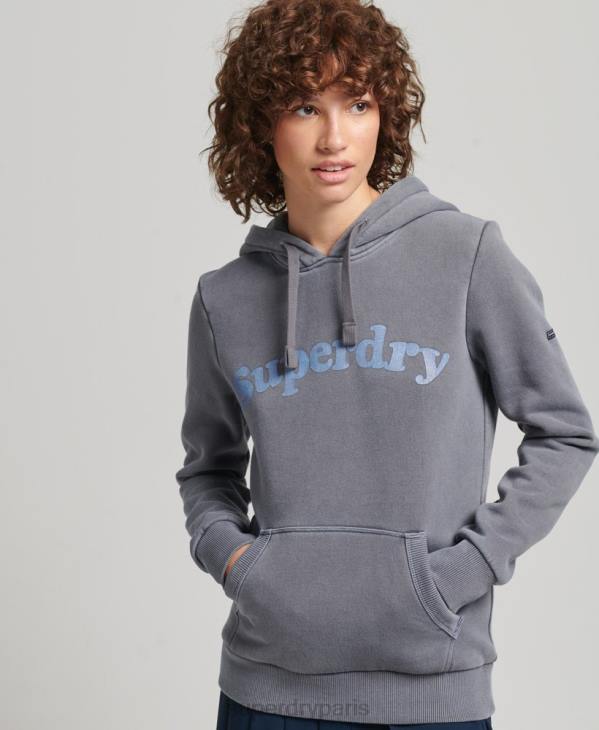 Superdry femmes sweat à capuche classique cooper D64Z5781 vêtements marine