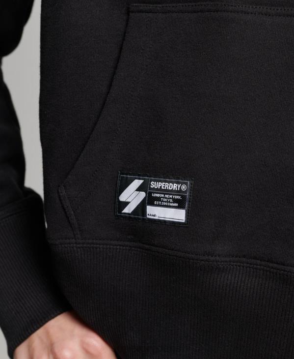 Superdry femmes sweat à capuche crop à logo indépendant D64Z5871 vêtements noir
