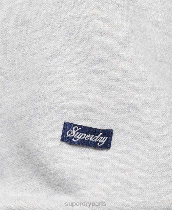 Superdry femmes sweat à capuche de voyage D64Z3291 vêtements gris clair
