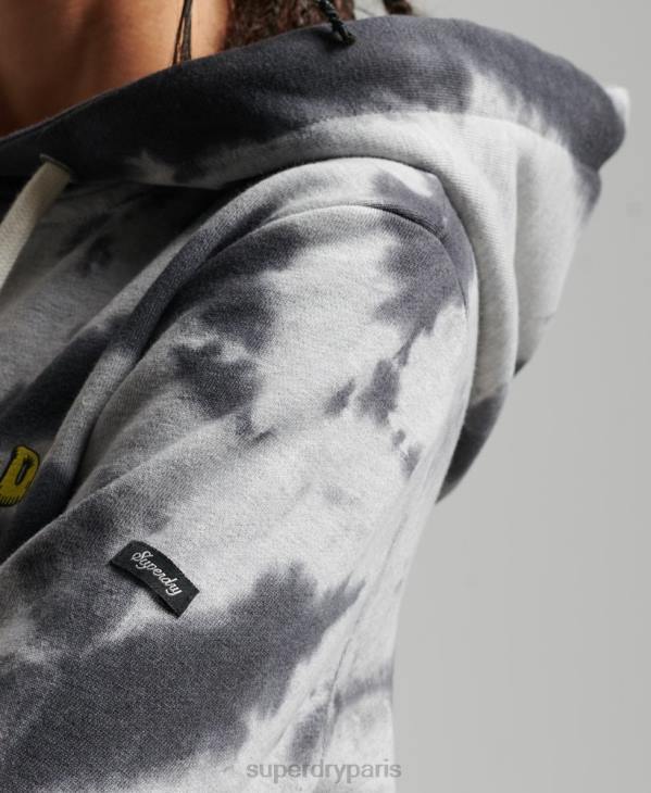 Superdry femmes sweat à capuche imprimé woodland D64Z6020 vêtements gris