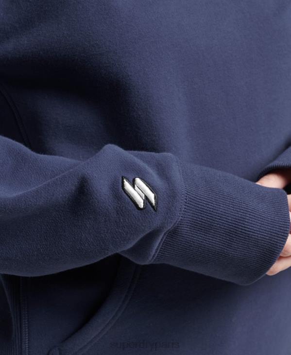 Superdry femmes sweat à capuche à logo D64Z5885 vêtements marine
