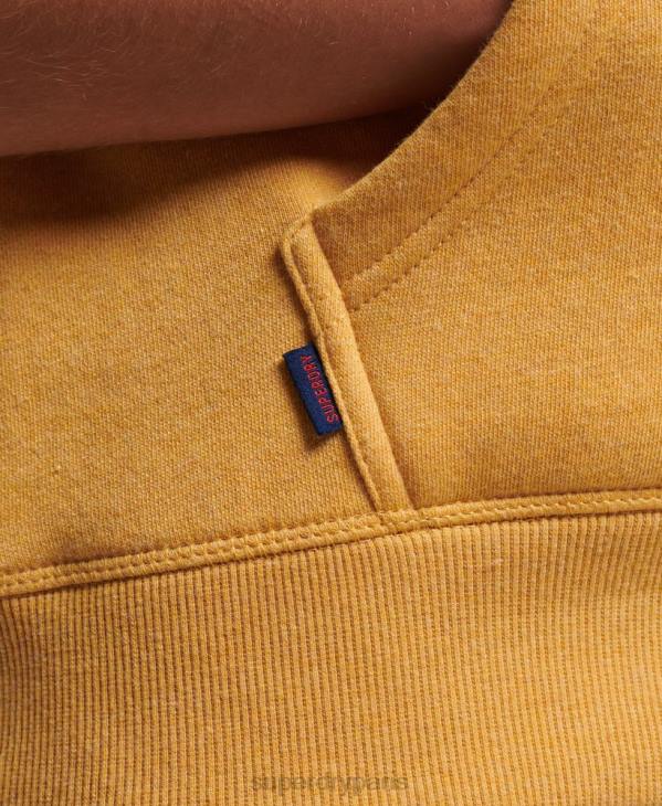 Superdry femmes sweat à capuche à logo brodé D64Z3344 vêtements jaune