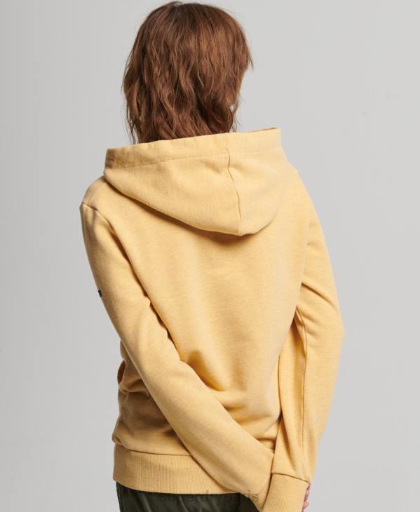 Superdry femmes sweat à capuche à logo graphique arc-en-ciel D64Z3454 vêtements jaune