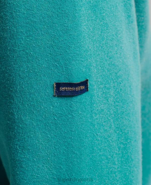 Superdry femmes sweat à capuche à logo imprimé D64Z6073 vêtements bleu
