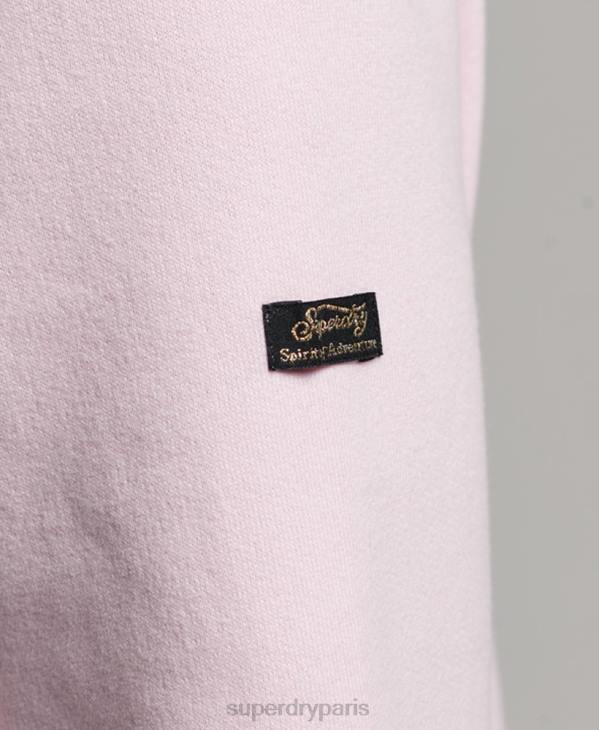 Superdry femmes sweat à capuche à logo vintage D64Z2219 vêtements rose