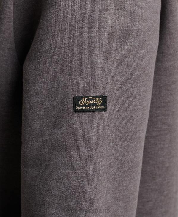 Superdry femmes sweat à capuche à logo vintage D64Z2305 vêtements noir