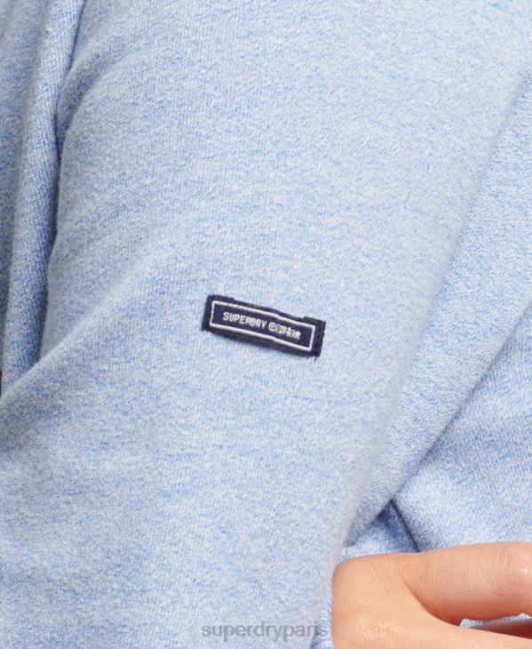 Superdry femmes sweat à capuche à logo vintage D64Z3397 vêtements bleu clair