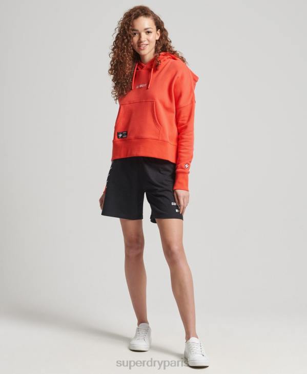 Superdry femmes sweat à capuche à micro logo D64Z5903 vêtements corail