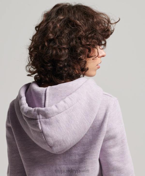 Superdry femmes sweat à capuche nostalgie vintage D64Z2235 vêtements violet
