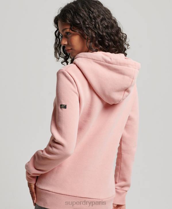 Superdry femmes sweat à capuche orné D64Z3314 vêtements rose
