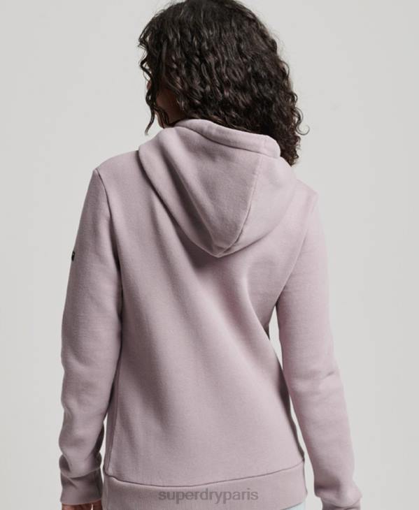 Superdry femmes sweat à capuche orné D64Z3346 vêtements violet