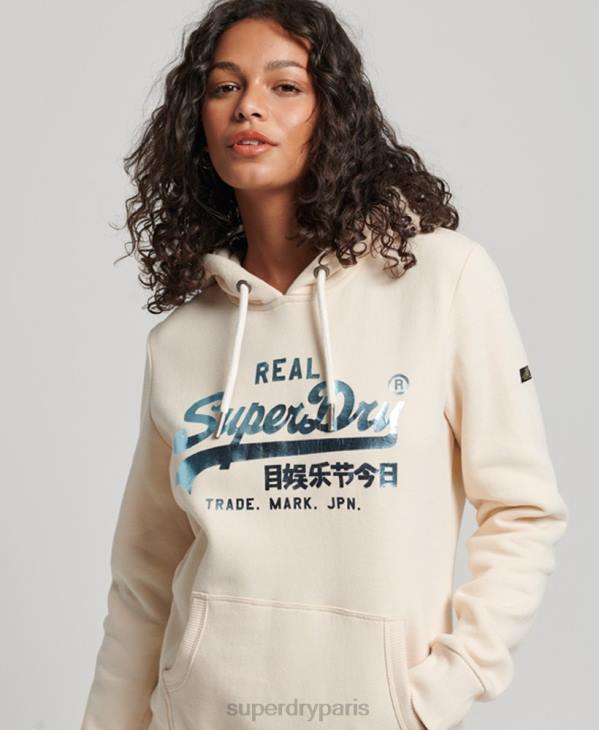 Superdry femmes sweat à capuche orné D64Z3347 vêtements rose