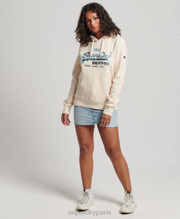 Superdry femmes sweat à capuche orné D64Z3347 vêtements rose