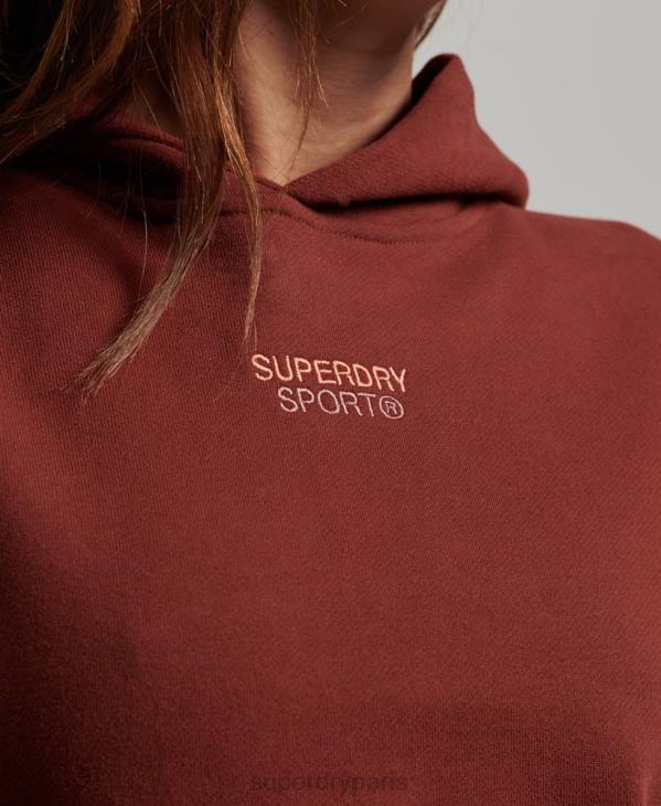 Superdry femmes sweat à capuche oversize D64Z3392 vêtements brun