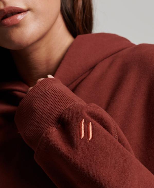 Superdry femmes sweat à capuche oversize D64Z3392 vêtements brun