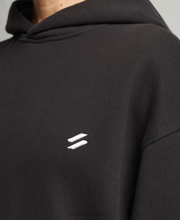 Superdry femmes sweat à capuche oversize D64Z5988 vêtements noir
