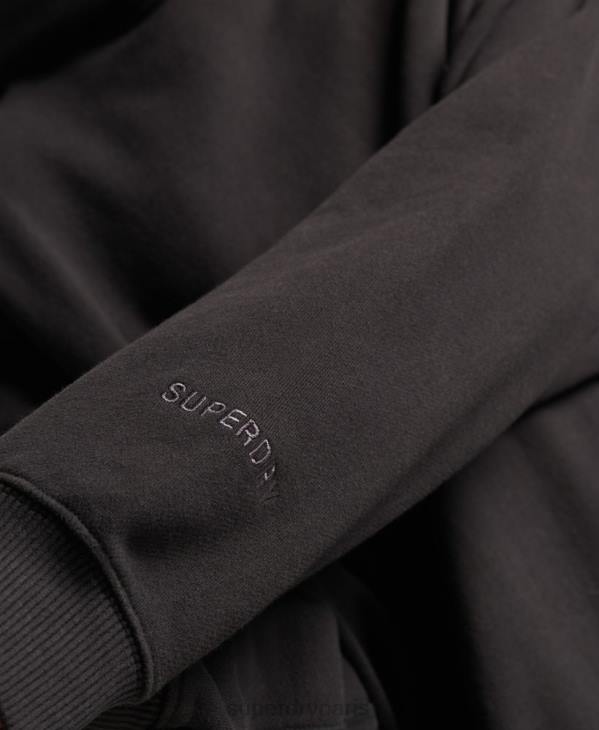 Superdry femmes sweat à capuche oversize D64Z5988 vêtements noir