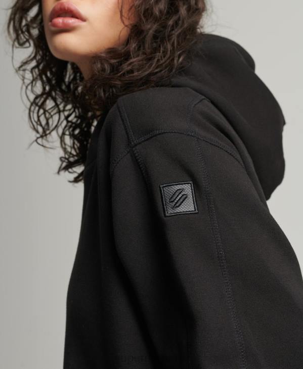 Superdry femmes sweat à capuche oversize code tech D64Z5789 vêtements noir