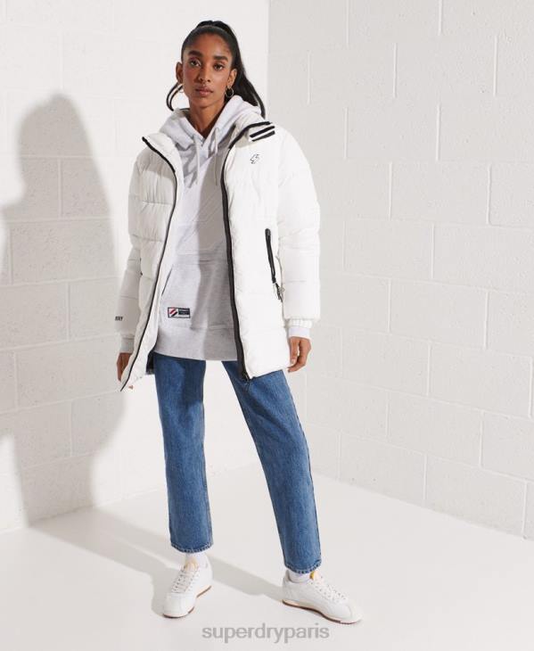 Superdry femmes sweat à capuche oversize en chenille à logo code D64Z6174 vêtements gris clair