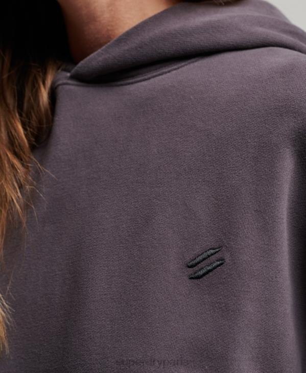 Superdry femmes sweat à capuche oversize en coton biologique D64Z6032 vêtements violet