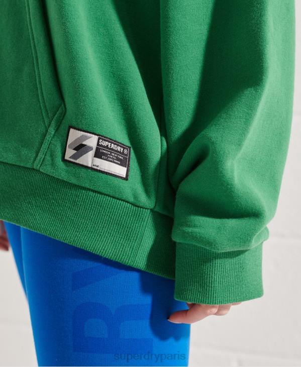 Superdry femmes sweat à capuche oversize modern franchise D64Z6052 vêtements vert