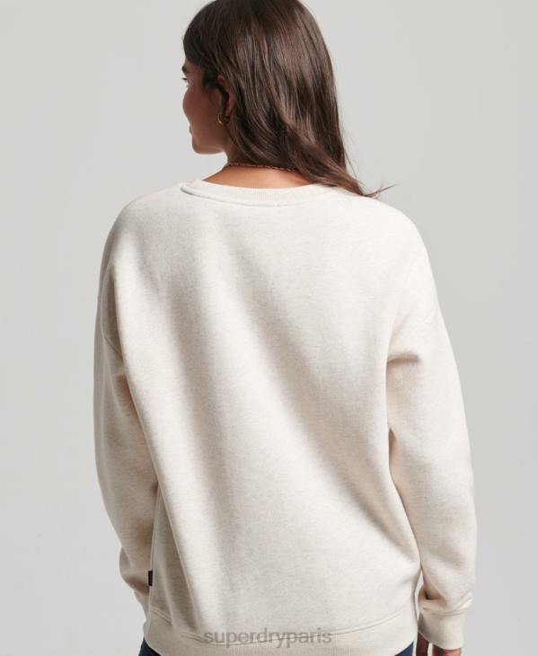 Superdry femmes sweat à capuche établi D64Z3499 vêtements beige