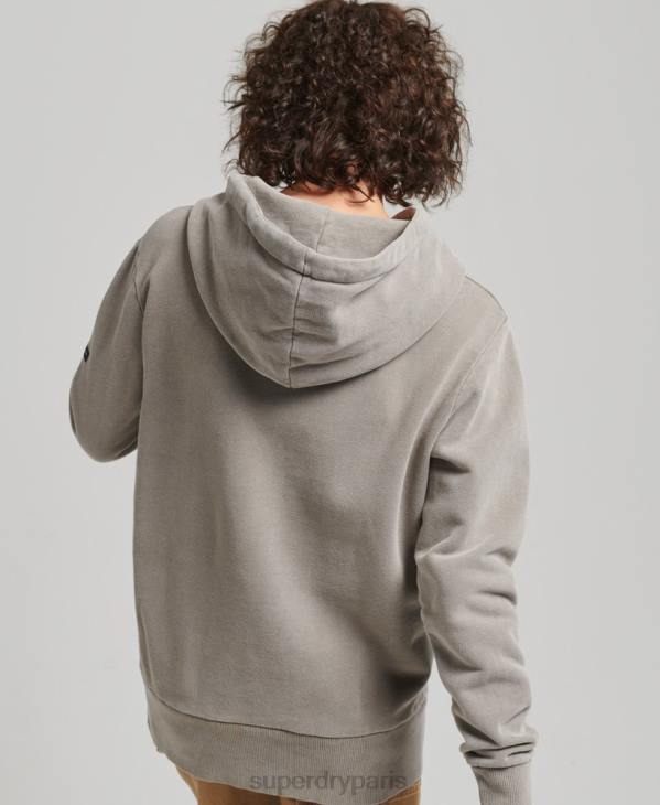 Superdry femmes sweat à capuche vintage Peace & Love D64Z6036 vêtements kaki
