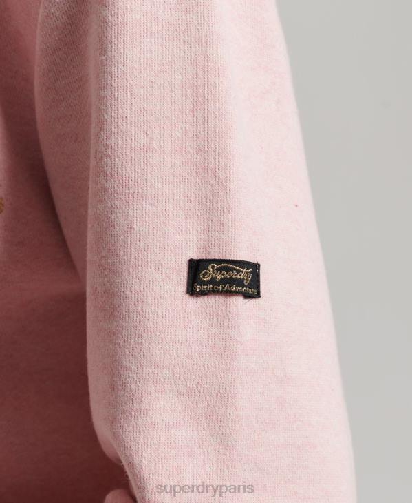 Superdry femmes sweat à capuche vintage à fleurs D64Z3408 vêtements rose