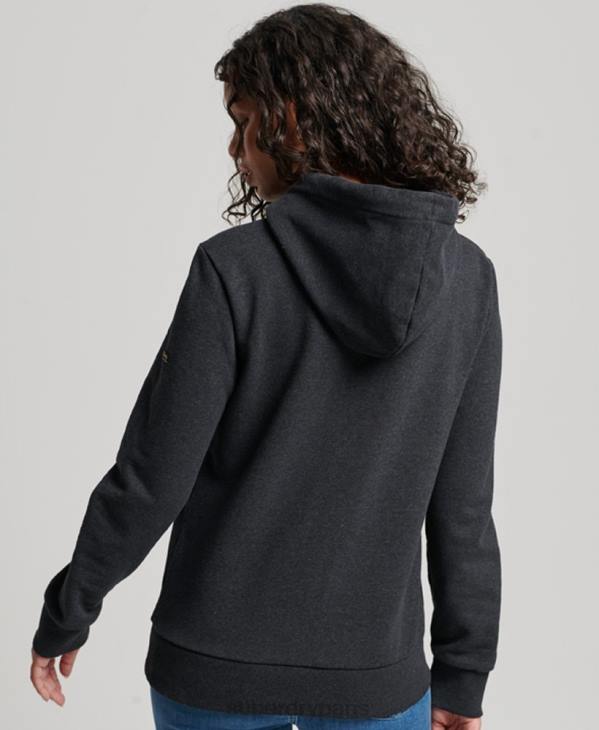Superdry femmes sweat à capuche vintage à fleurs D64Z3461 vêtements noir