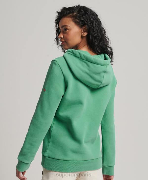 Superdry femmes sweat à capuche vintage shadow D64Z2202 vêtements vert