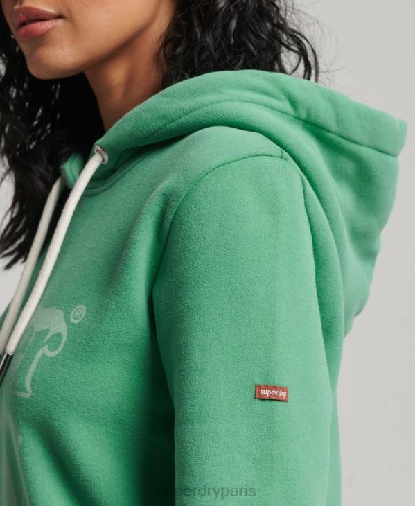 Superdry femmes sweat à capuche vintage shadow D64Z2202 vêtements vert