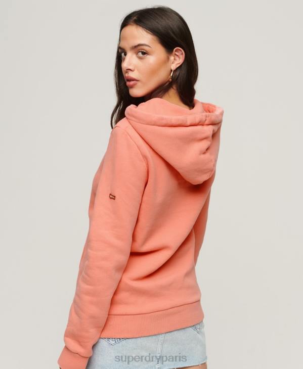 Superdry femmes sweat à capuche vintage shadow D64Z2243 vêtements corail