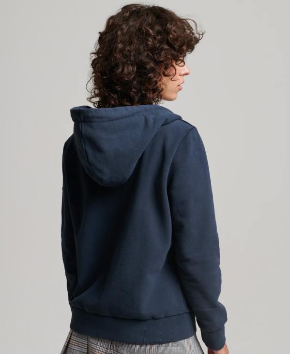 Superdry femmes sweat à capuche zippé arc-en-ciel vintage D64Z2242 vêtements marine
