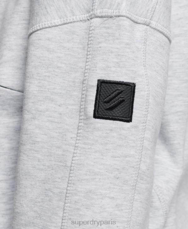 Superdry femmes sweat à capuche zippé code tech D64Z5847 vêtements gris