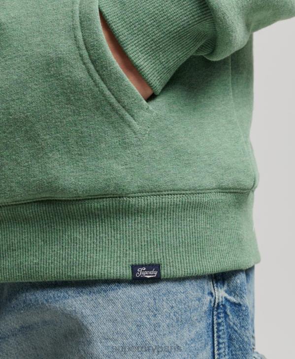 Superdry femmes sweat à capuche zippé doublé borg essential D64Z5742 vêtements vert