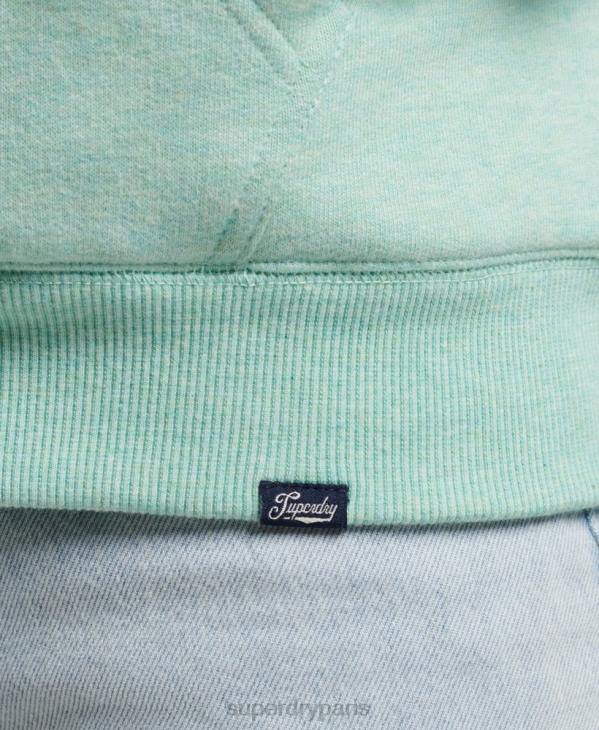 Superdry femmes sweat à capuche zippé doublé borg essential D64Z5757 vêtements vert