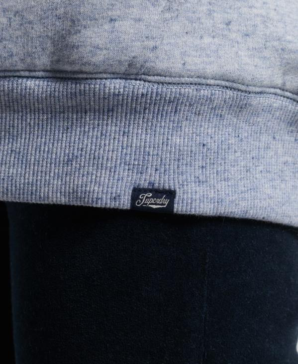 Superdry femmes sweat à capuche zippé doublé borg essential D64Z5880 vêtements bleu clair