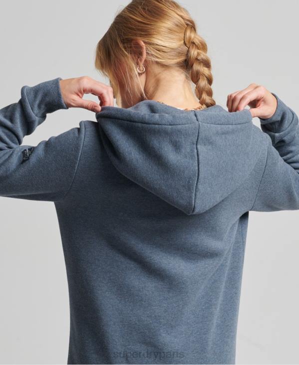 Superdry femmes sweat à capuche zippé vintage Pride in Craft D64Z6123 vêtements marine