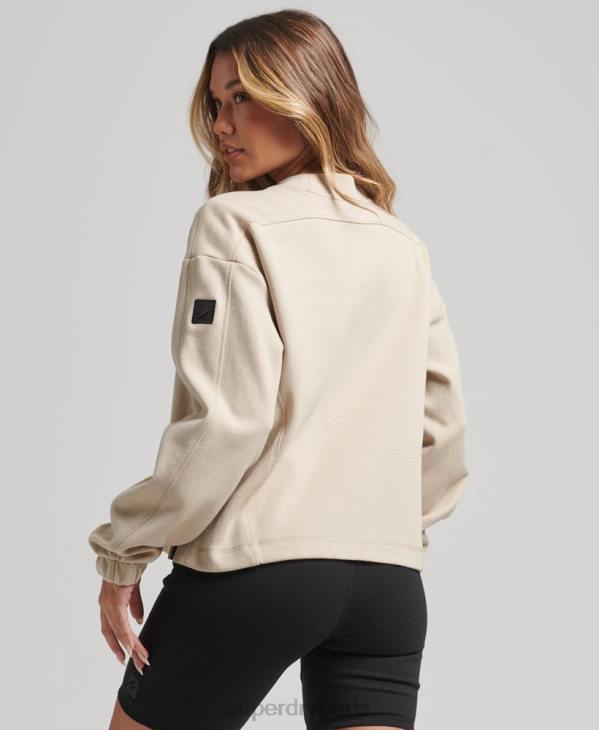 Superdry femmes sweat code tech crew D64Z5773 vêtements beige