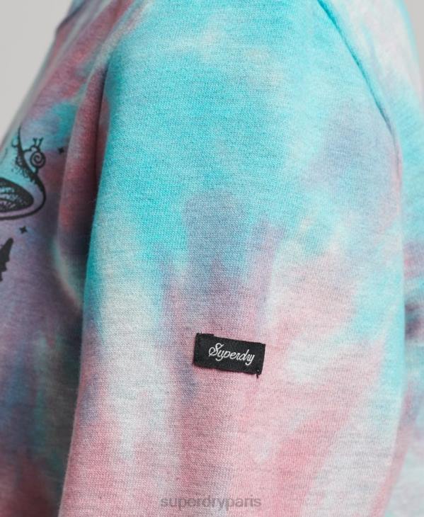 Superdry femmes sweat graphique dans les bois D64Z3340 vêtements gris